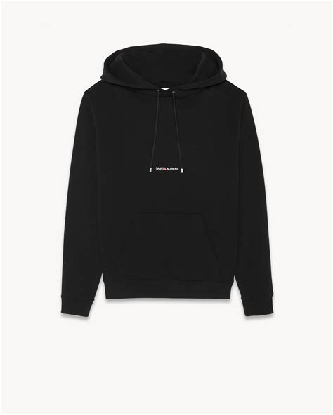 ysl schwaz hoodie|SAINT LAURENT Sweatshirts and Hoodies for Women .